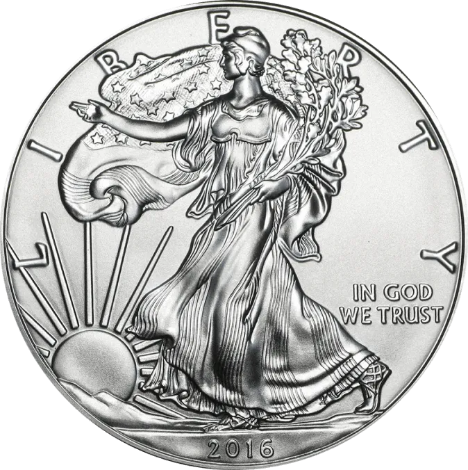silver Coin White